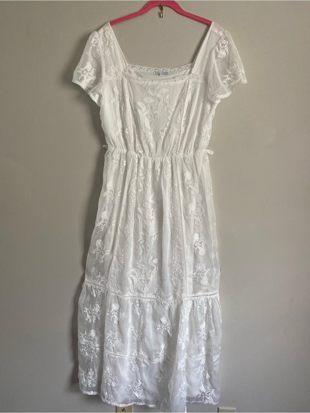 Baltic Born Maxi Dress L Boho Coquette Wedding Fairy Beach Flowy Cottage Chic